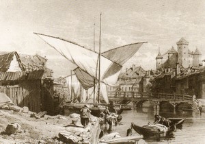 Le port d'Annecy autrefois